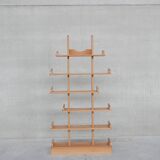 Brutalist oak mid-century dutch shelf