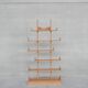 Brutalist oak mid-century dutch shelf