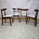 Scandinavian dining chairs, set of 4, 1970's