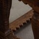 Antique Baroque dining table/desk in oak, Danish cabinetmaker, 19th century.