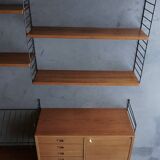 Etagère murale vintage par Nisse Strinning pour String AB, années 1960