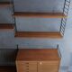 Etagère murale vintage par Nisse Strinning pour String AB, années 1960
