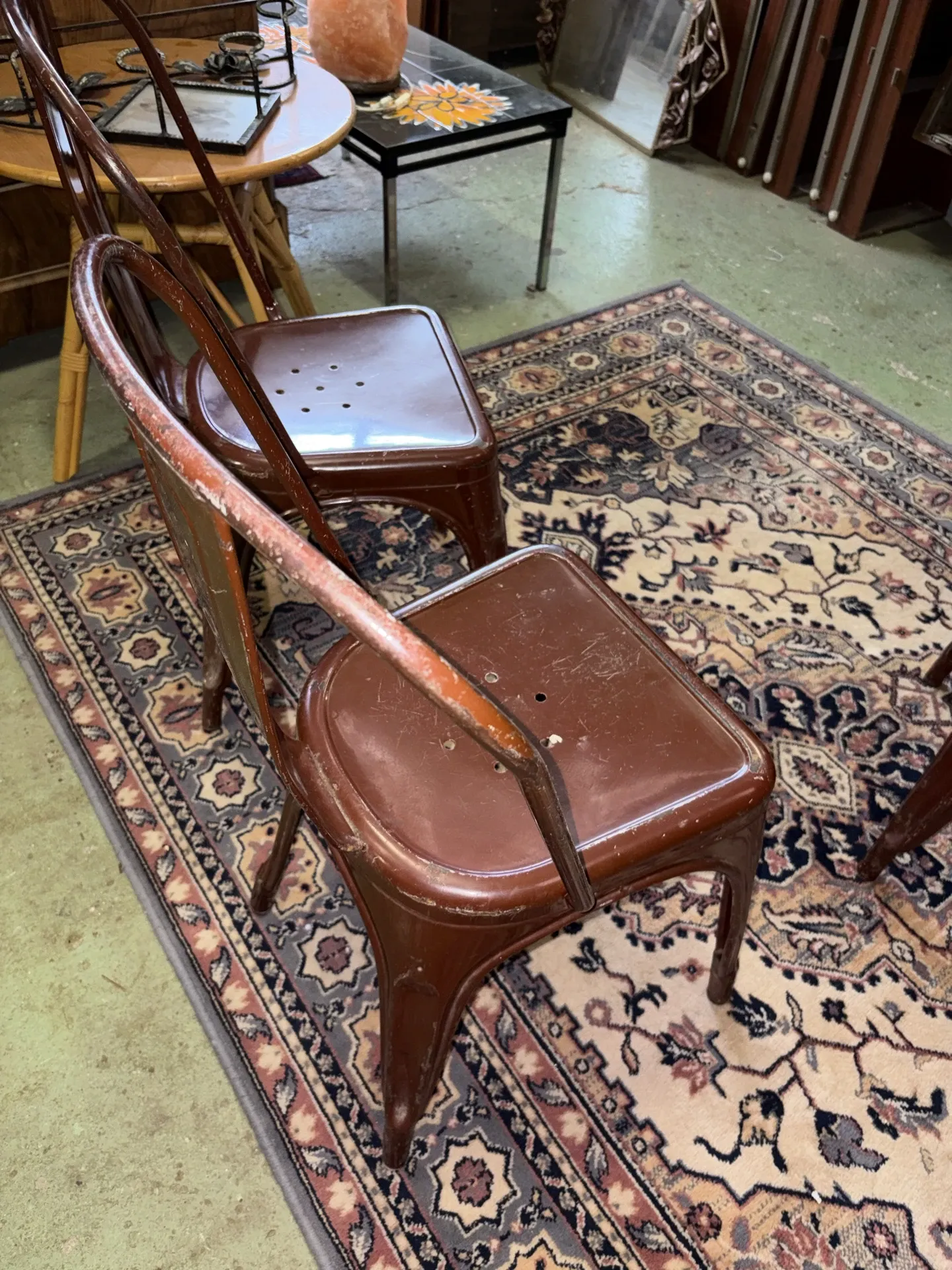 Lot de 4 chaises tolix