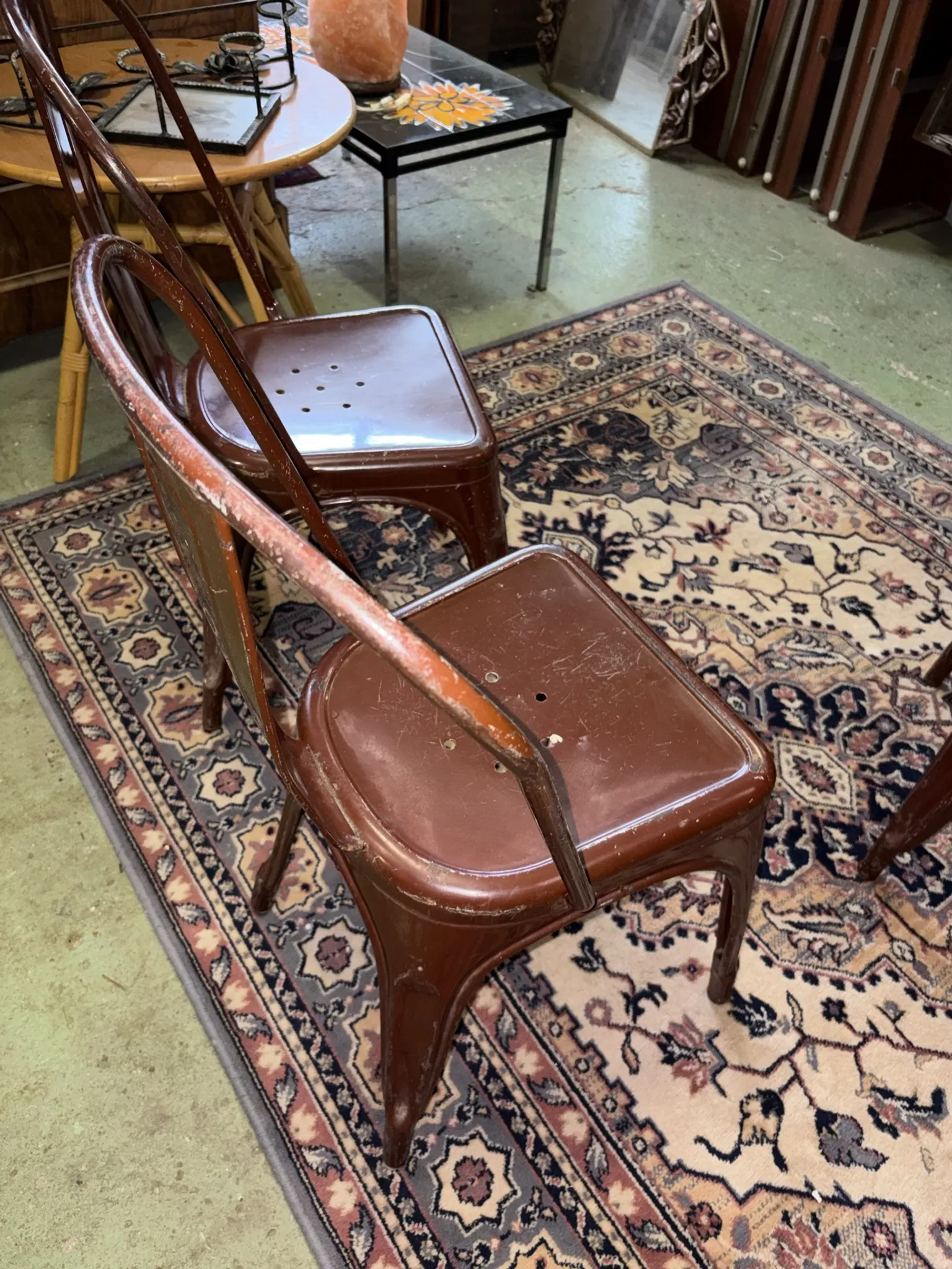 Lot de 4 chaises tolix