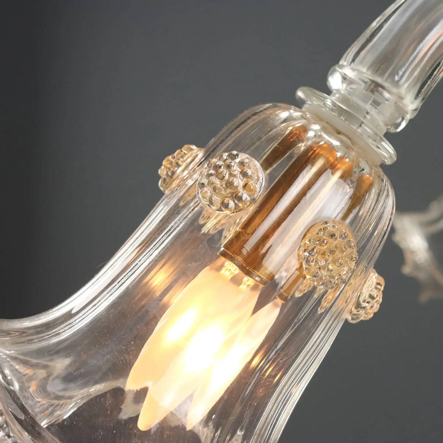 Antique Murano glass chandelier, Italy, late 19th century.
