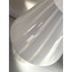 Mid-Century Modern Striped Milky-White "Fungo" Murano Glass Style Table Lam