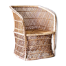 Mid century rattan lounge chair