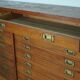English Pitch Pine Apothecary Cabinet / Plan Chest, Early 20th Century