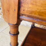 Console Art Deco a 3 niveaux bois tourné "Faux Bambou" Circa 1930s