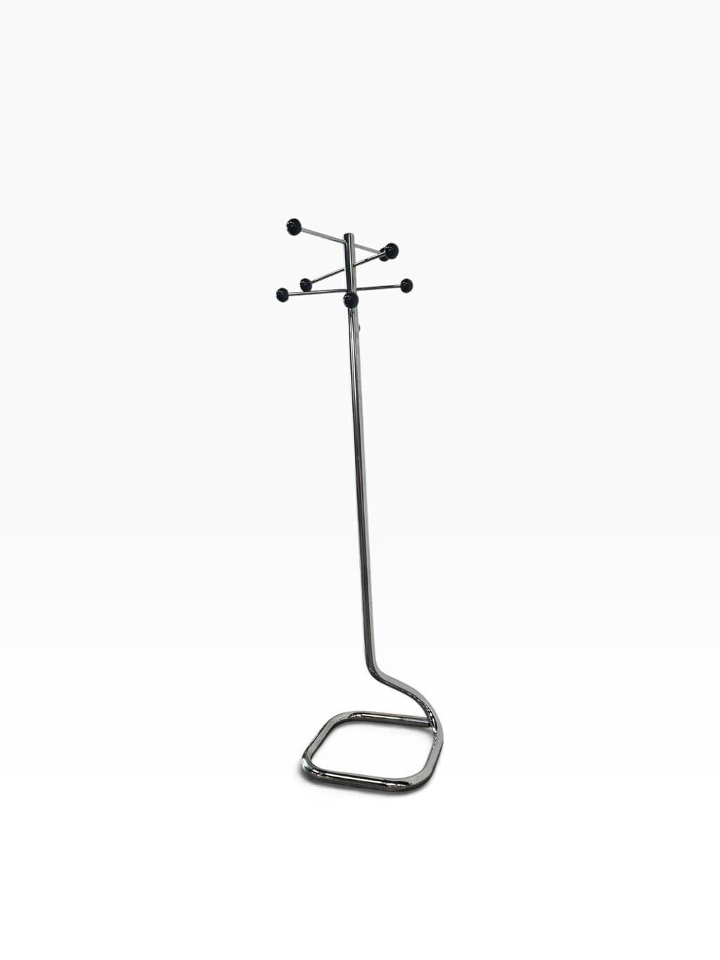 Chrome vintage coat stand / floor coat rack