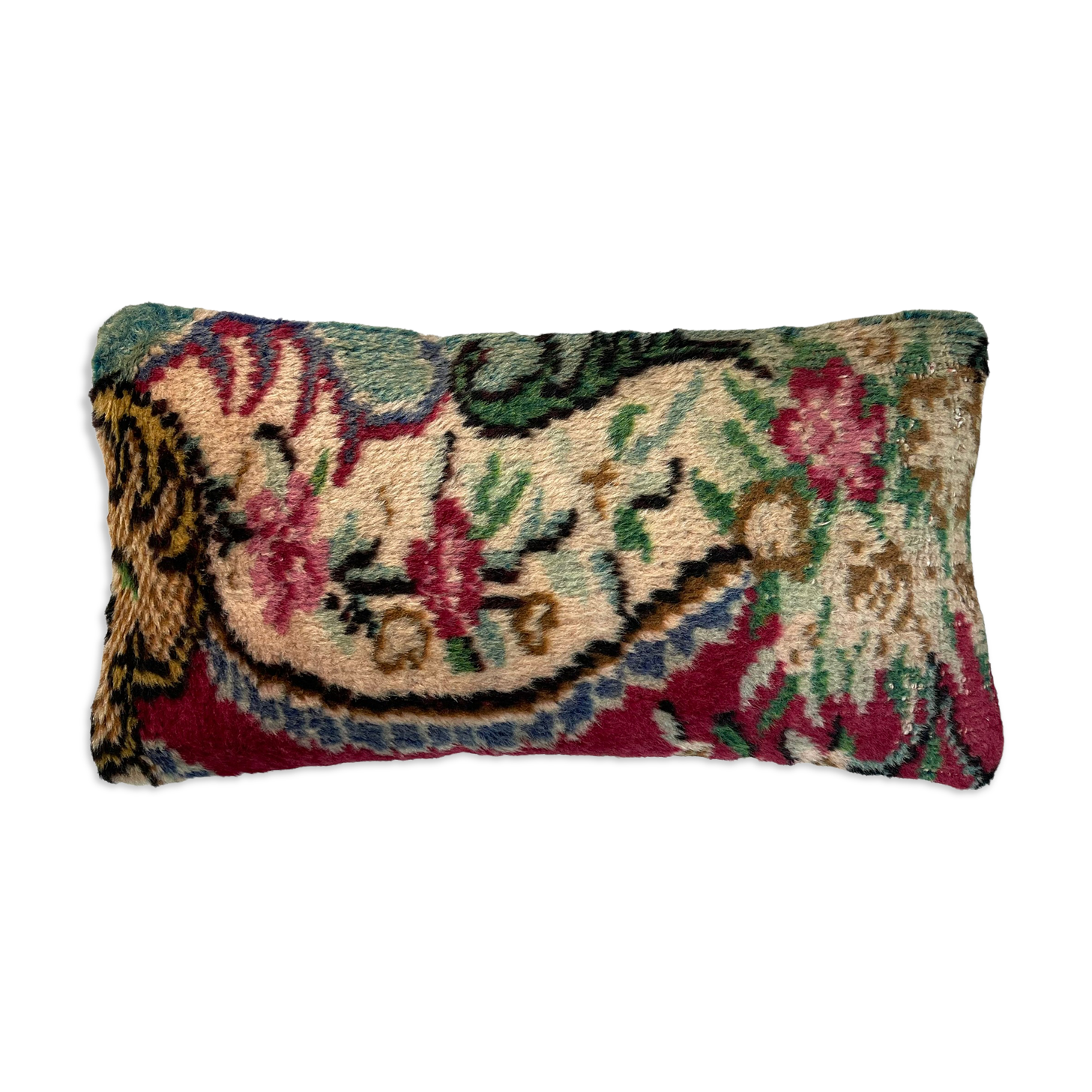 Vintage Turkish Handmade Cushion Cover, 30 x 60 cm