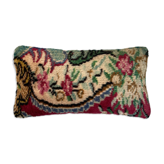 Vintage Turkish Handmade Cushion Cover, 30 x 60 cm