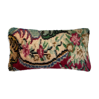 Housse de coussin vintage turque faite à la main, 30 x 60 cm