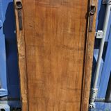 Rectangular polychrome teak mirror