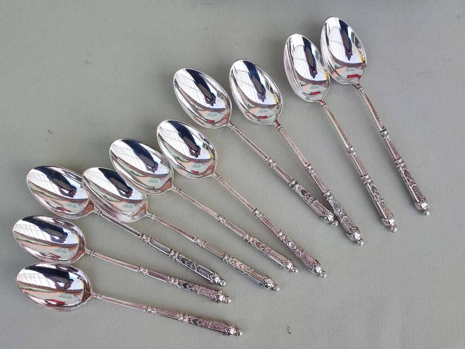 10 X silver plated teaspoons