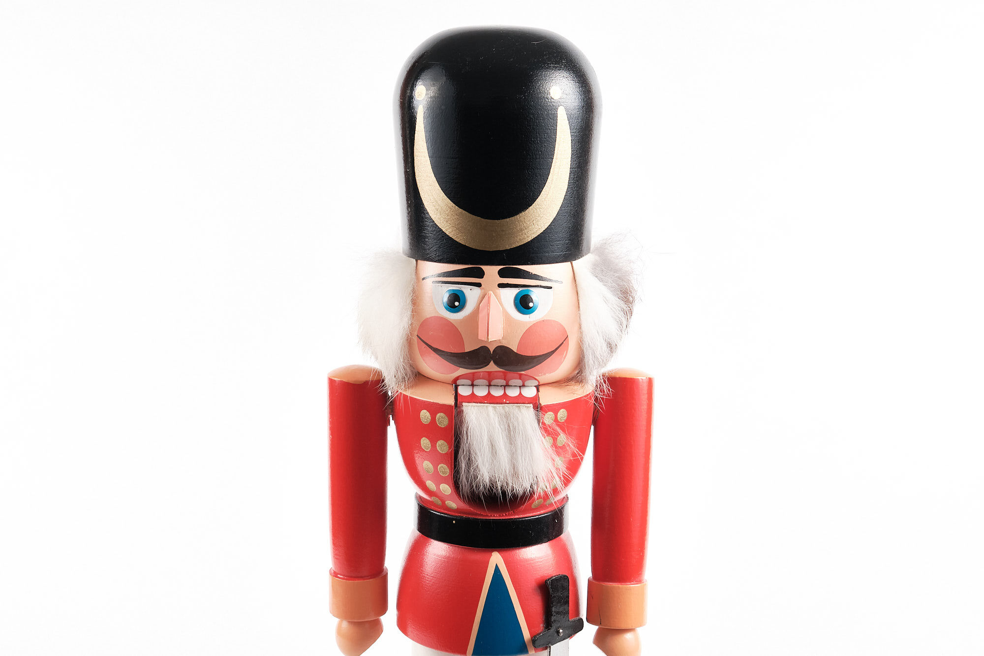 Nutcracker of the Erzgebirge, sculpted, vintage, GDR, hussar.