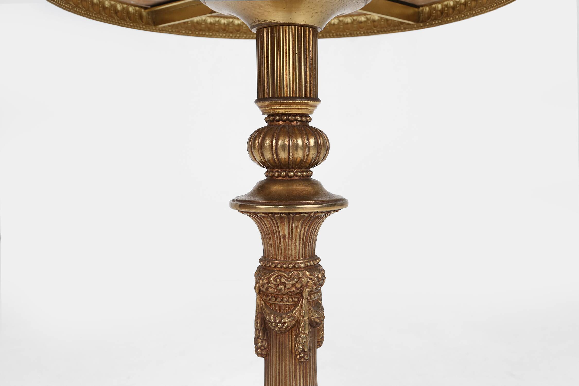 Beautiful brass side table with onyx marble top, France ca. 1950