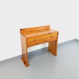 Vintage pine desk with sled legs from the 70s and 80s