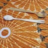 Tortoiseshell egg cup and spoons