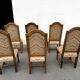 Série de 6 chaises à haut dossier de style Louis XIII