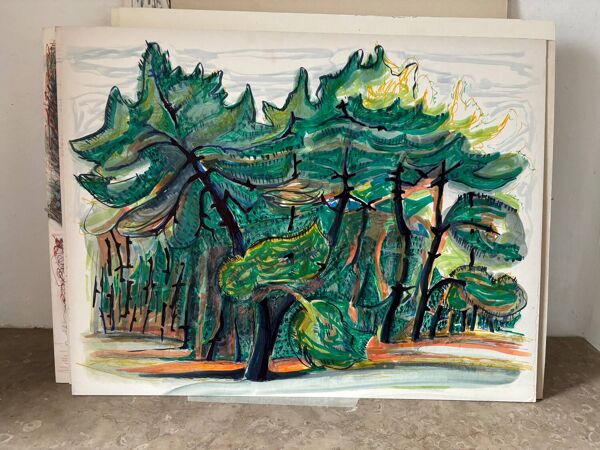Paysage signé Martin