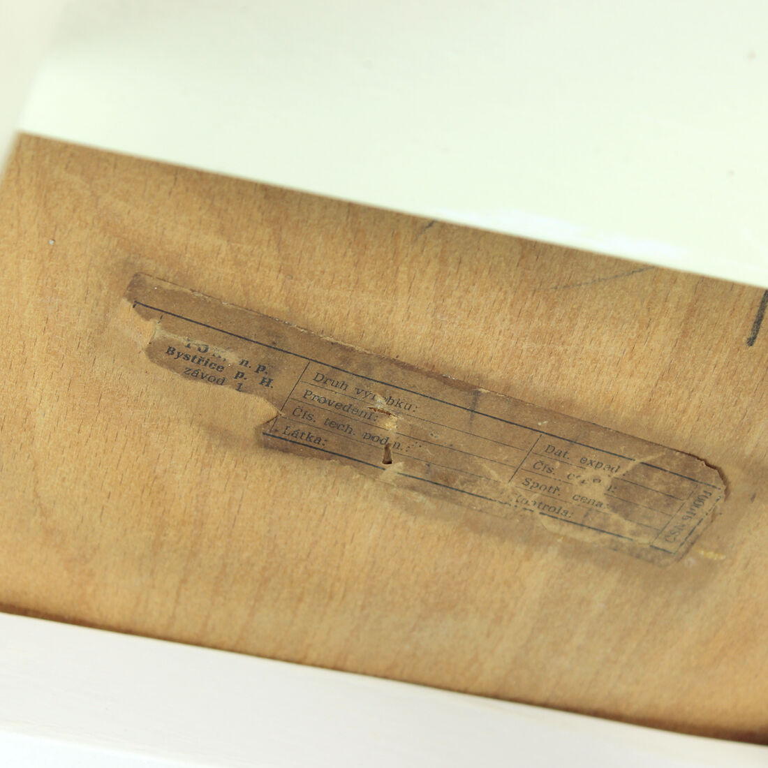 Chair in blue & white by ton, czechoslovakia 1960s