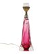 Purple and Pink Crystal Table Lamp – Val Saint Lambert – Sixties