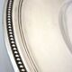 Oval dish, silver-plated metal, Christofle goldsmith, pearl frieze model, 49cm