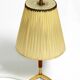 Lampe de table en laiton et teck par Kalmar, années 50