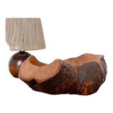 Empty carved wooden pocket