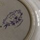 Set of 7 soup plates earthenware of Sarreguemines circa 1870 décor thorns