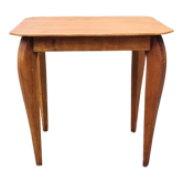 End of sofa, small coffee table, blond wood, vintage, 50s