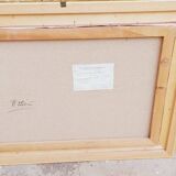 Oil painting on canvas Flowers - signed A. RENÉ 50x70 Cm 60s/70s