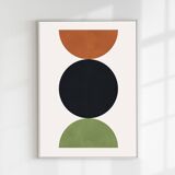 2 geometric art prints. A2 (42x59.4cm).