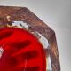 Triple submerged ashtray made of Murano glass