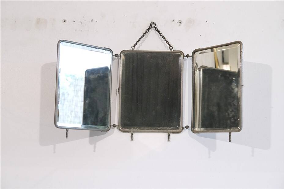 Vintage triptych mirror 1950