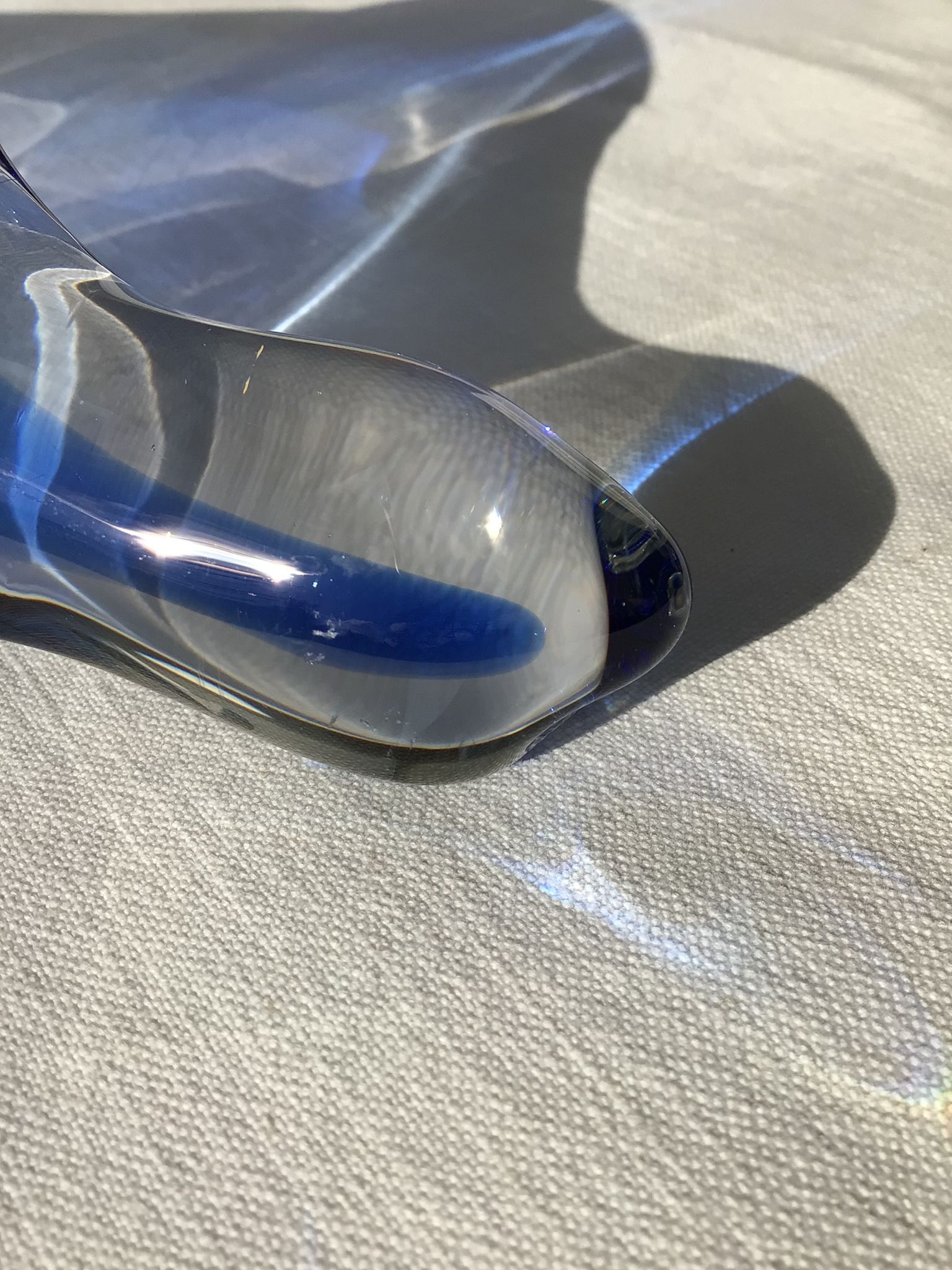 Empty pocket crystal Bayel blue dove