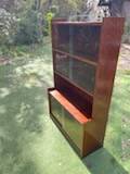 Mahogany glass shelf