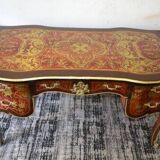 Bureau style boulle en bois