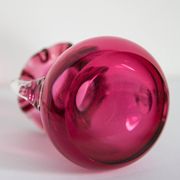 Mini vintage pink vase with frill, Europe, 1960s