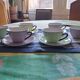 4 cups and saucers Moulin des Loups