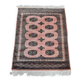Tapis vintage noué main Bokhara Pakistan années 1950