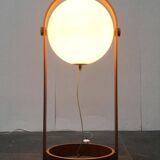 Swiss space-style floor lamp made of plastic and plywood from the 1960s.