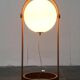 Lampadaire de style spatial suisse en plastique et contreplaqué des années 1960