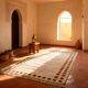 Tapis moderne à bordure terracotta 230cmX140cm