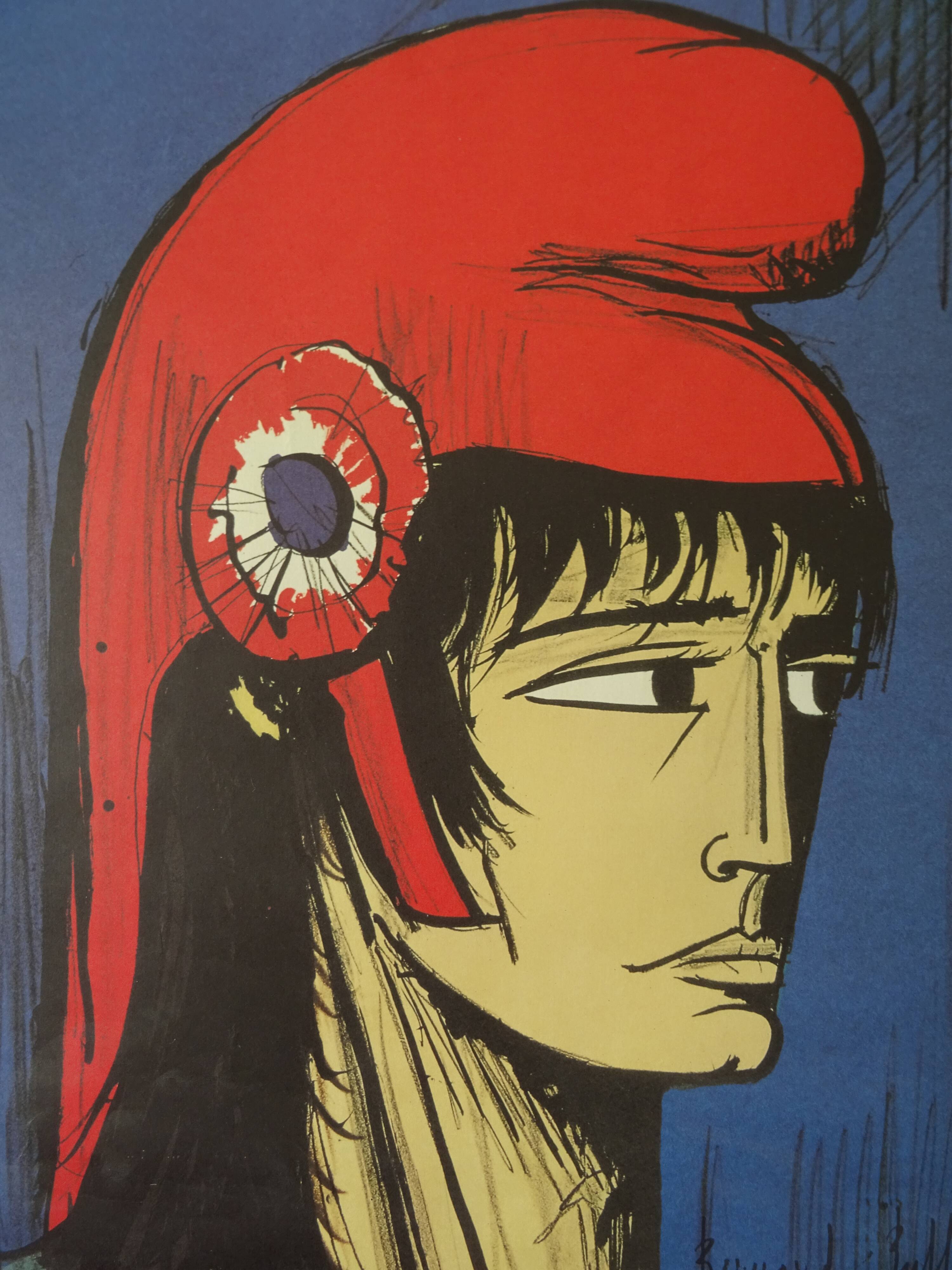 Poster Portrait of Marianne Bernard Buffet Special Edition Vittel 1989
