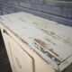 Vintage wooden pantry, old kitchen furniture