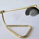 Rare Midcentury Brass Table or Desk Lamp OMI, Office or Bank, Germany, 1970s