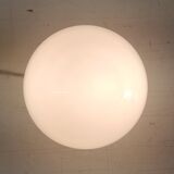 Ceiling light or table lamp with opaline globe, diameter 20cm - mid-20th century.