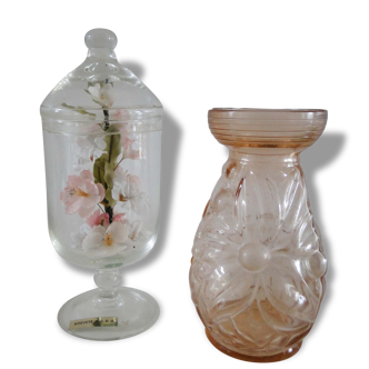 Lot vases + bocal